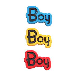 Наборы пуговиц для скрапбукинга MB Декоративный элемент 'Boy' пластик, 6шт/упак, Magic Buttons