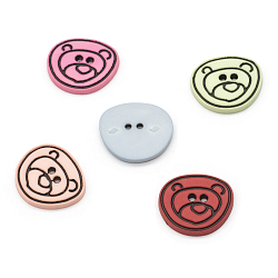 Декоративный элемент 'Мишки' пластик, 5шт/упак, Magic Buttons