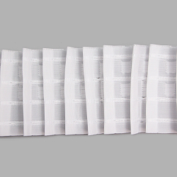 8120-S Тесьма шторная 1/2 'Параллельная складка' (2 ряда петель, 4 шнура) 80мм*100м, белый