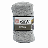 Пряжа YarnArt 'Ribbon' 250гр 125м (60% хлопок, 40% вискоза и полиэстер) 757 серый