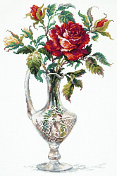 40-65 Набор для вышивания 'Чудесная игла' 'Красная роза', 26*40 см