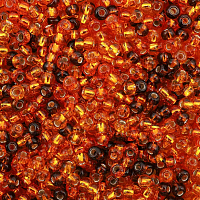 Бисер Preciosa 10/0, 20 гр, 4 цвета, ассорти №15 (золотисто-оранжевый)