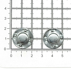 69016 Кнопка магнитная пришивн. 20мм, черный никель ГР