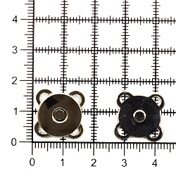 69020/set Кнопка магнитная пришивная 'С ушками' 15мм металл, никель BIG