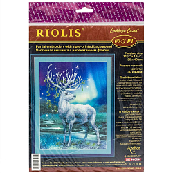 РТ-0043 Набор для вышивания Риолис 'Белый олень', 30*40 см
