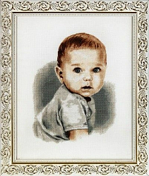 1111 Набор для вышивания Alisena 'Малыш с голубыми глазками', 23*30 см