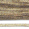 С799 Тесьма плетеная отделочная, золото, 7 мм *30 м золотой