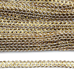 Тесьма металлизированная С799 Тесьма плетеная отделочная, золото, 7 мм *30 м