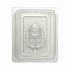Пластиковая форма для изготовления мыла ручной работы 3D Зайка сидит с сердечком