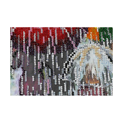 АВ-434 Набор для вышивания бисером 'Абрис Арт' 'Веселые зонтики', 20*40 см