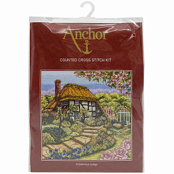PCE944 Набор для вышивания Anchor 'Домик с розами' 31x31 см