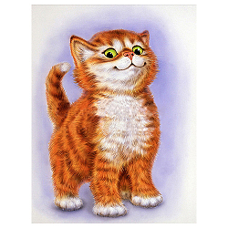 АЖ-1188 Картина стразами 'Алмазная живопись' 'Важный кот', 25*30 см