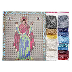 Б1028 Набор для вышивания бисером 'Паутинка' 'Пресвятая Богородица Нерушимая стена', 20*25 см