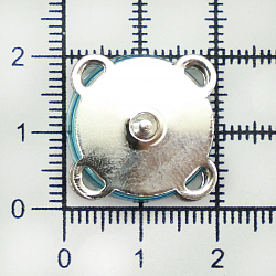 62145 Кнопка магнитная пришивная 18мм, никель BIG