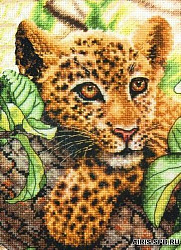 65118-70-DMS Набор для вышивания Dimensions 'Молодой леопард', 12x17 см