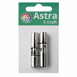 4AR2065 Замок магнитно-поворотный для круглого шнура, 4 мм, 2 шт/упак, Astra&Craft