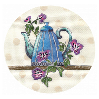 1589 Набор для вышивания ОВЕН 'Чайная миниатюра-4' 15*15см