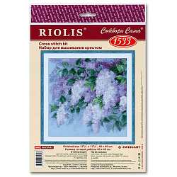 1533 Набор для вышивания Риолис 'Сирень после дождя', 45*45 см