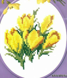 С360Н Набор для вышивания 'РС-Студия' 'Желтые тюльпаны', 12*13 см