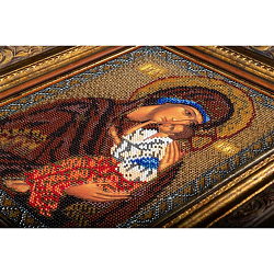 В152 Набор для вышивания бисером 'Кроше' 'Ярославская Богородица', 20x25 см