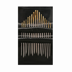 04361 Иглы ручные для вышивания и шитья с золотым ушком Embroidery/Crewels № 3-9, 16шт, PONY