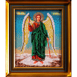 Вышивка бисером В160 Набор для вышивания бисером 'Кроше' 'Ангел хранитель', 18x22 см