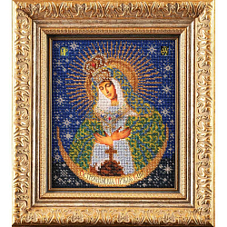 Вышивка бисером В161 Набор для вышивания бисером 'Кроше' 'Острабрамская Богородица', 20x24 см