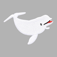 Термоаппликация 'Белый дельфин', 5*7.2cm, Hobby&Pro