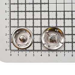 341260 Пришивные кнопки 30мм (латунь) упак(2шт), серебристый Prym