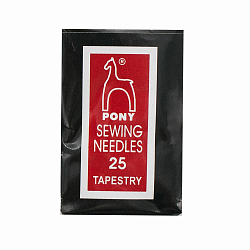 Pony 05163 Иглы ручные гобеленовые с золотым ушком Tapestry № 25, 25шт, PONY