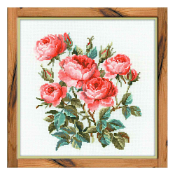 Наборы для вышивания крестом 1046 Набор для вышивания Риолис 'Садовые розы', 40*40 см