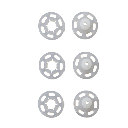 347155 Пришивные кнопки (пластик) 7мм, прозрачные Prym