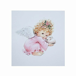 РТ130018 Папертоль 'Ангел в розовом', 11*11 см