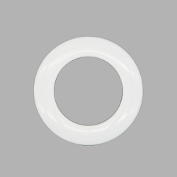 Люверс шторный круглый d-35мм с классич. замком пластик, 16 белый глянец