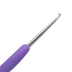 24R20X Крючок для вязания d 2,0мм с резиновой ручкой, 14см, Hobby&Pro