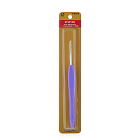 24R25X Крючок для вязания d 2,5мм с резиновой ручкой, 14см, Hobby&Pro