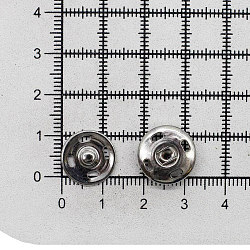 0300-5100 Кнопка пришивная PBM-3 мет. 14мм, никель (24шт)