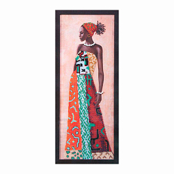 Б-704 Набор для вышивания бисером 'Чарівна Мить' 'Африканская красавица', 20*54 см
