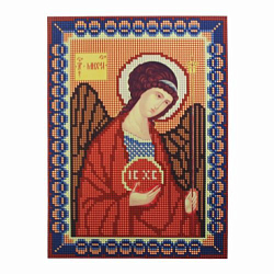 9062 Рисунок на ткани для вышивки бисером Nitex 'Святой Архангел Михаил', 17*22 см