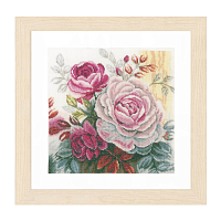 PN-0165376 Набор для вышивания LanArte 'Розовая роза' 25*25см