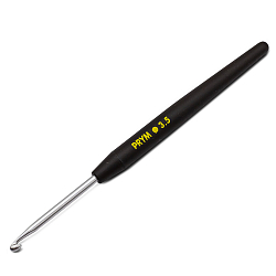 Prym 195175 Крючок SOFT вязальный с мягкой ручкой, алюм. 3,5 * 14 Prym