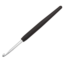 195177 Крючок SOFT вязальный с мягкой ручкой, алюм. 4,5 * 14 Prym