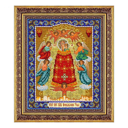 Б1042 Набор для вышивания бисером 'Паутинка' 'Пресвятая Богородица Прибавление ума', 20*25 см