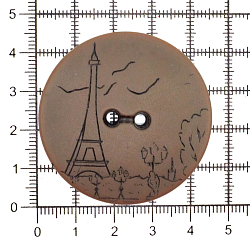 Б44 (3.02-1044-45) Пуговица 'Париж' 71L (45мм) 2 прокола, пластик