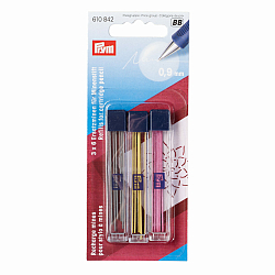 610842 Запасные графиты для механ. карандаша,D 0,9 мм, желтый / черный / розовый Prym