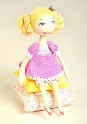 ПСН-903 Набор для изготовления текстильной игрушки 'Принцесса на горошине', 20 см, 'Перловка'