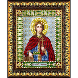 Б1033 Набор для вышивания бисером 'Паутинка' 'Святая Великомученица Екатерина', 20*24 см