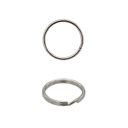 Кольца металлические разъемные, сварные Кольцо для ключей 16мм (20*20мм, d-2мм) металл, никель