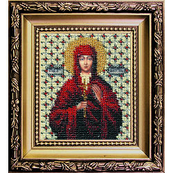Б-1016 Набор для вышивания бисером 'Чарівна Мить' 'Икона святая мученица Валентина', 9*11 см