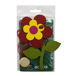 0368-0217 Клипса-магнит из фетра для штор 'цветок' Astra&Craft